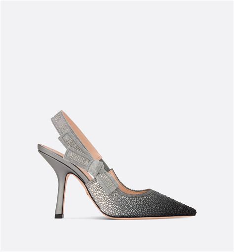 dior j'adior 0bk 512k white silver|J'Adior Slingback Pump Metallic Silver Lambskin .